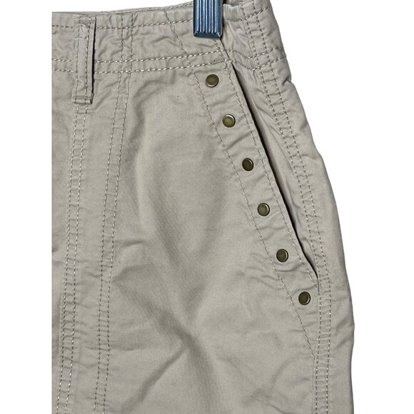 Old Navy Khaki Studded Mini Skirt Womens 4 Casual Summer Fall - Picture 7 of 12